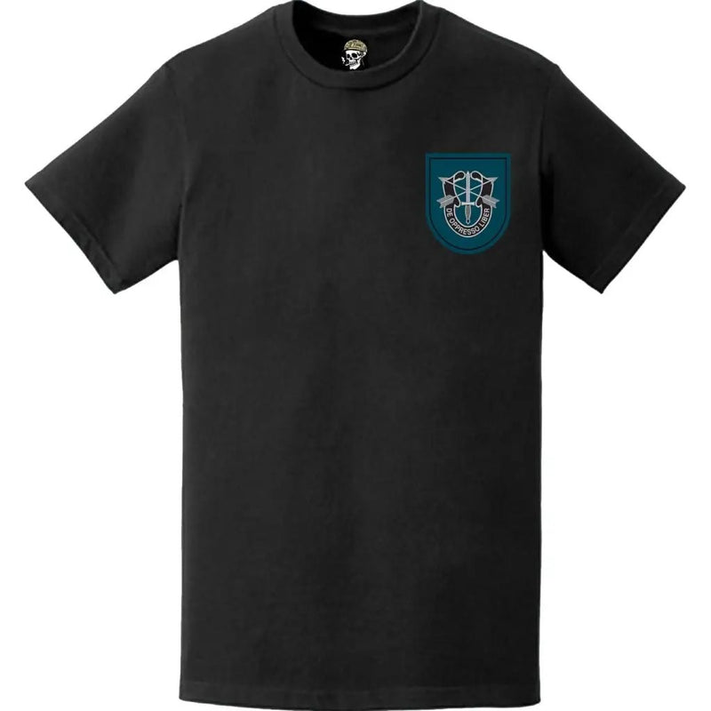 19th SFG Beret Flash Left Chest T-Shirt