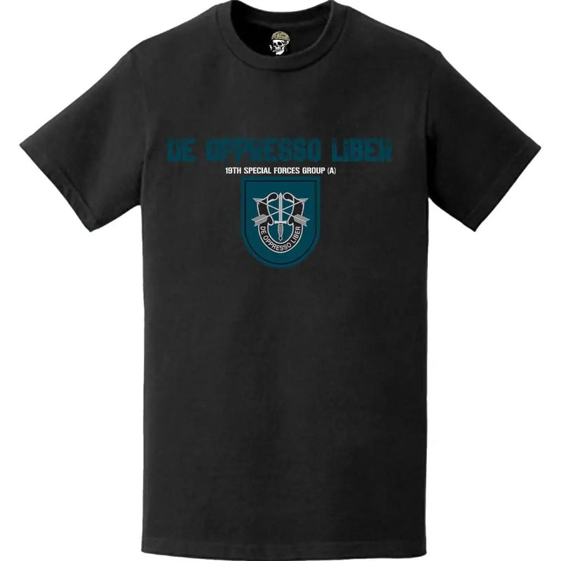 19th Special Forces Group Heavy Metal Style T-Shirt