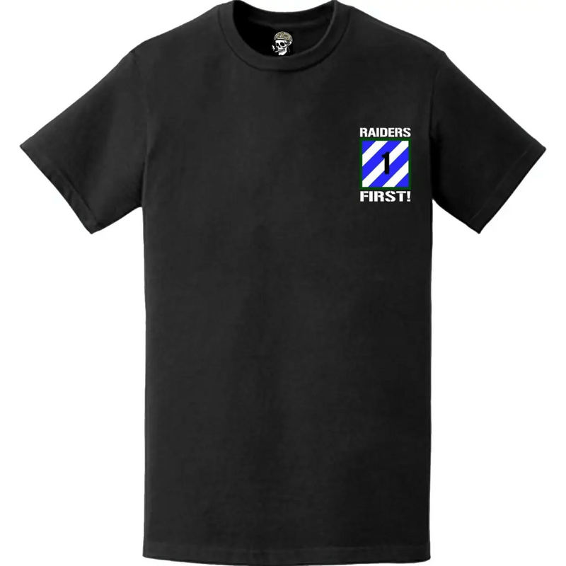 1st ABCT, 3rd Infantry Division "Raiders" Logo Emblem Left Chest T-Shirt