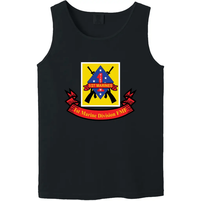 1st Battalion, 27th Marines (1/27) FMF Logo Emblem Tank Top