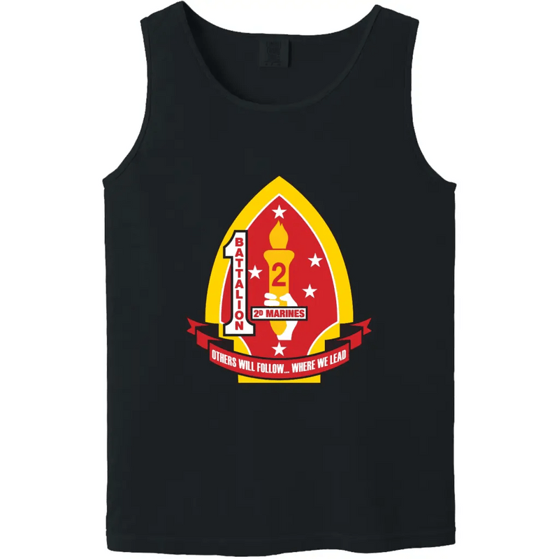 1-2 Marines Unit Crest Logo Tank Top