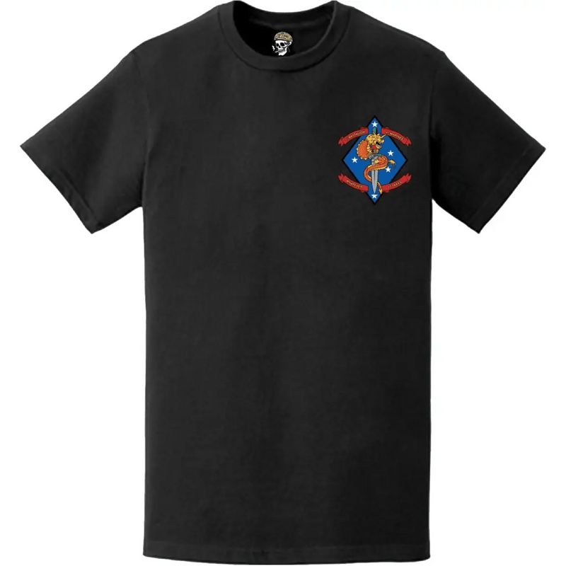 1st Battalion, 4th Marines (1/4 Marines) Left Chest Logo Emblem T-Shirt