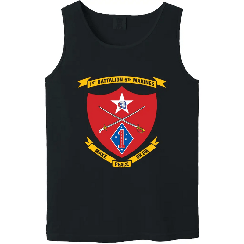 1st Battalion, 5th Marines (1/5) Unit Logo Emblem Tank Top
