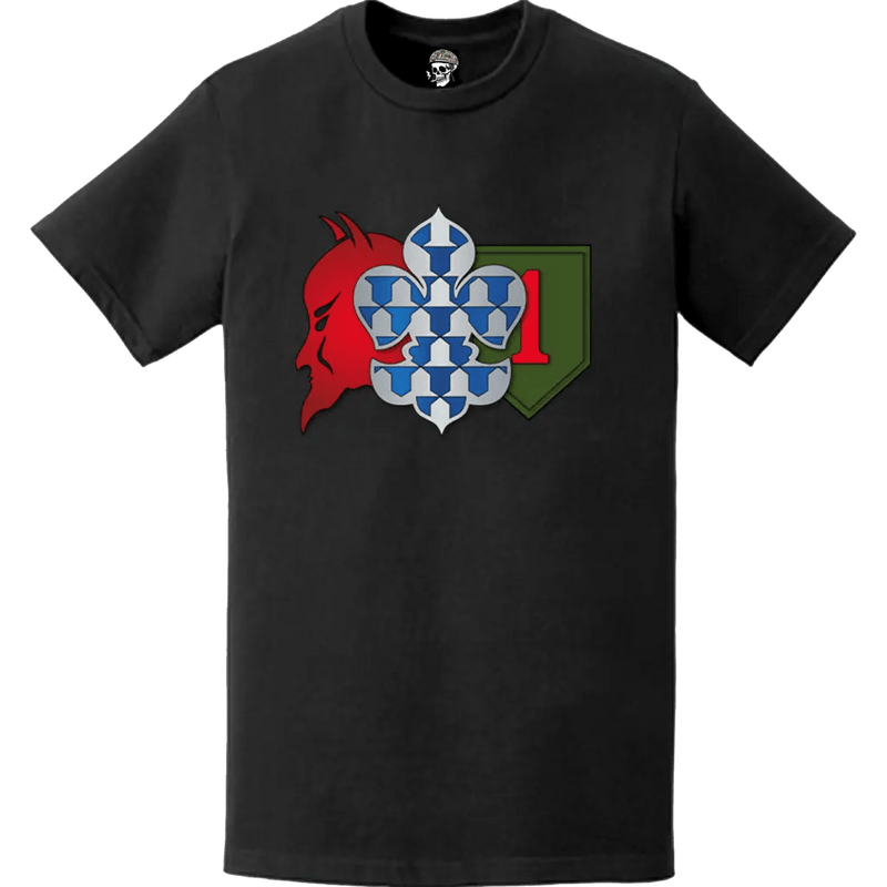 1st Brigade Combat Team (1st BCT) 1st Infantry Division "Devil Brigade" Logo T-Shirt