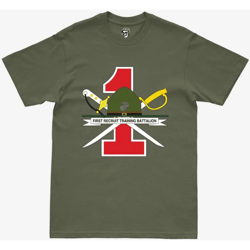 1st Recruit Training Battalion Military Green T-Shirt