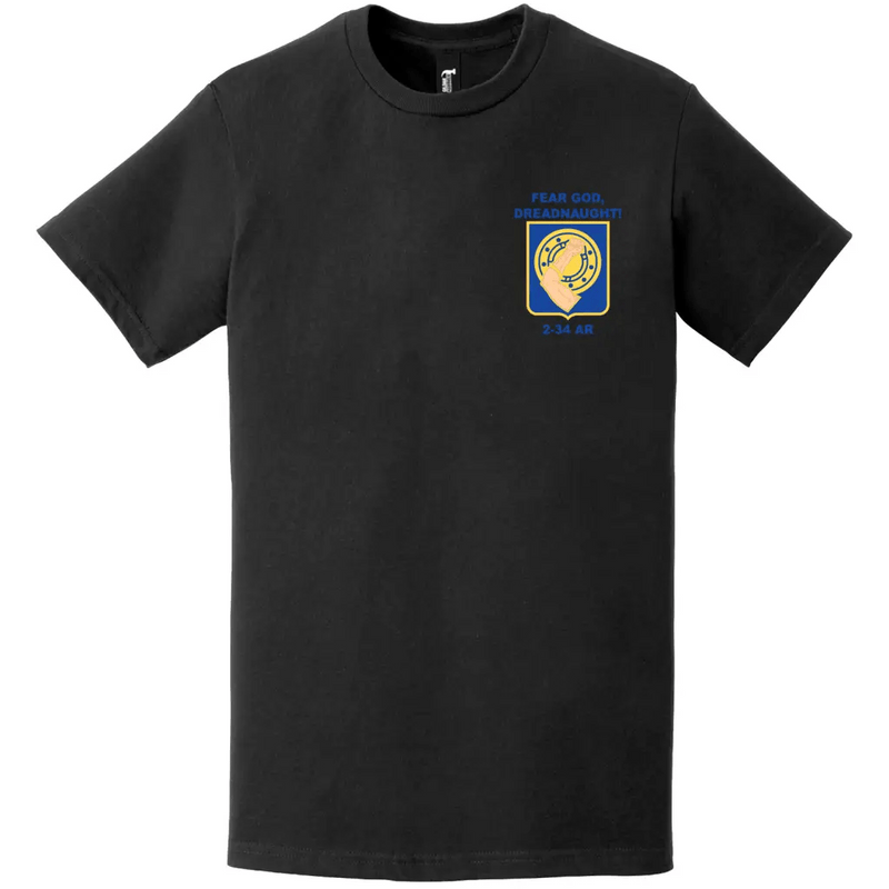 2-34 Armor Regiment DUI Logo Emblem Left Chest T-Shirt