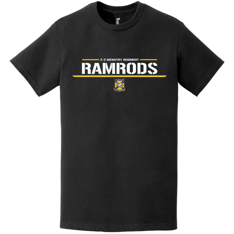 2-2 Infantry "Ramrods" Motto Logo T-Shirt
