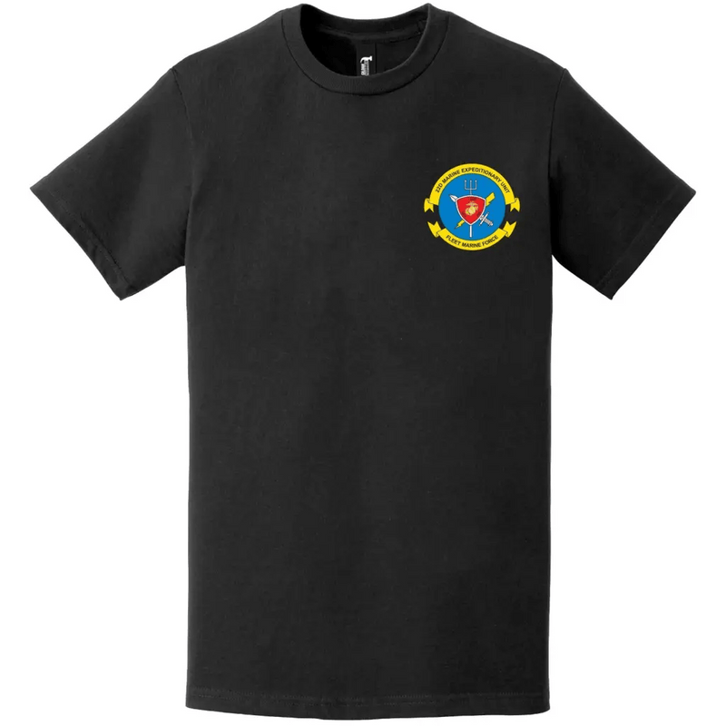 22nd Marine Expeditionary Unit (22nd MEU) Left Chest Logo Emblem T-Shirt