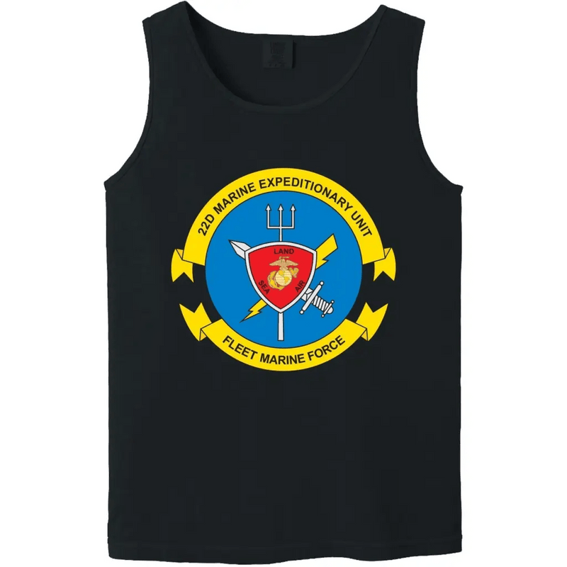 22nd Marine Expeditionary Unit (22nd MEU) Unit Logo Emblem Tank Top