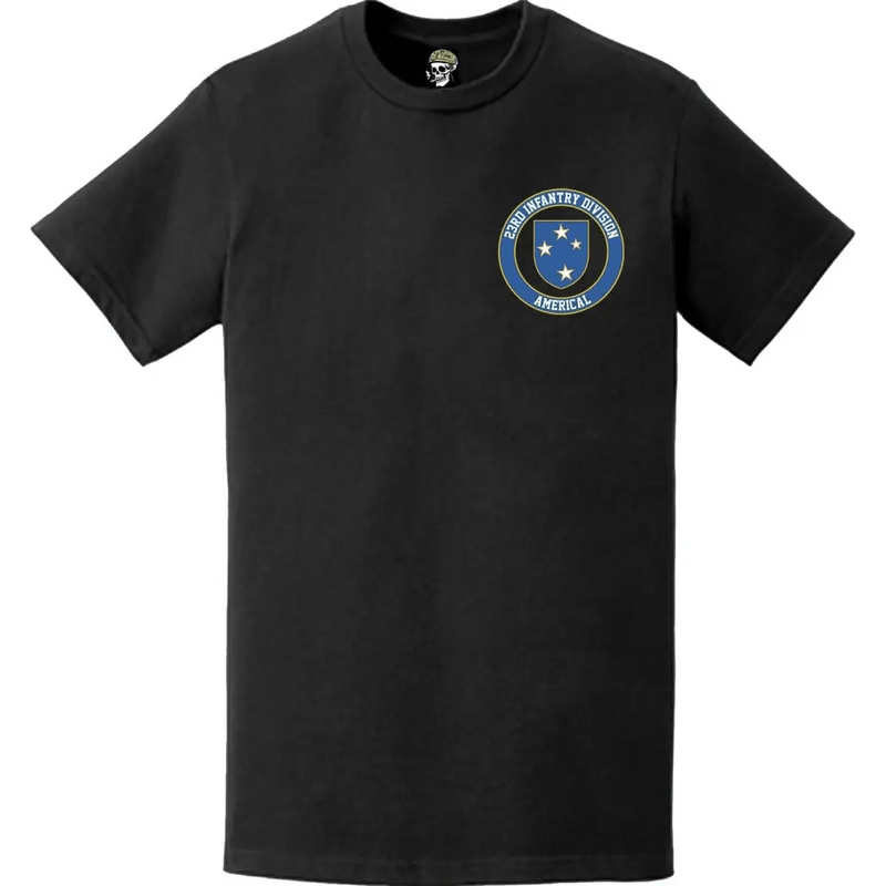 23rd Infantry Division (23rd ID) "Americal" Crest Left Chest T-Shirt