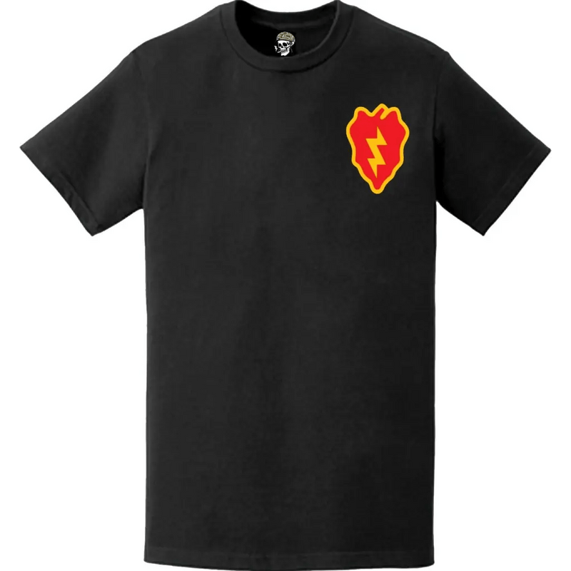 25th Infantry Division (25th ID) SSI Logo Left Chest T-Shirt