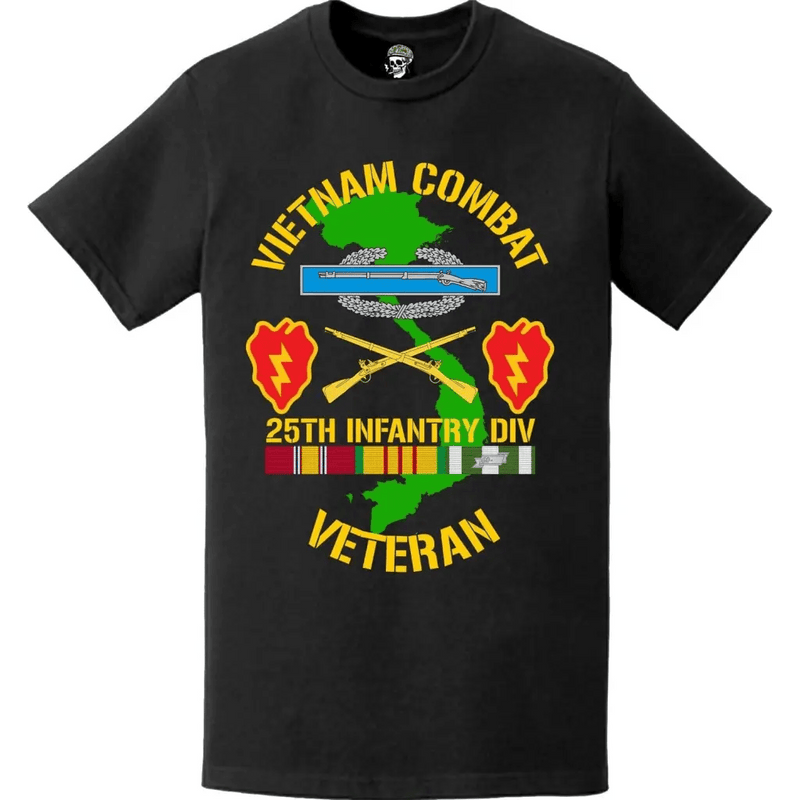 25th Infantry Division (25th ID) Vietnam Combat Veteran T-Shirt