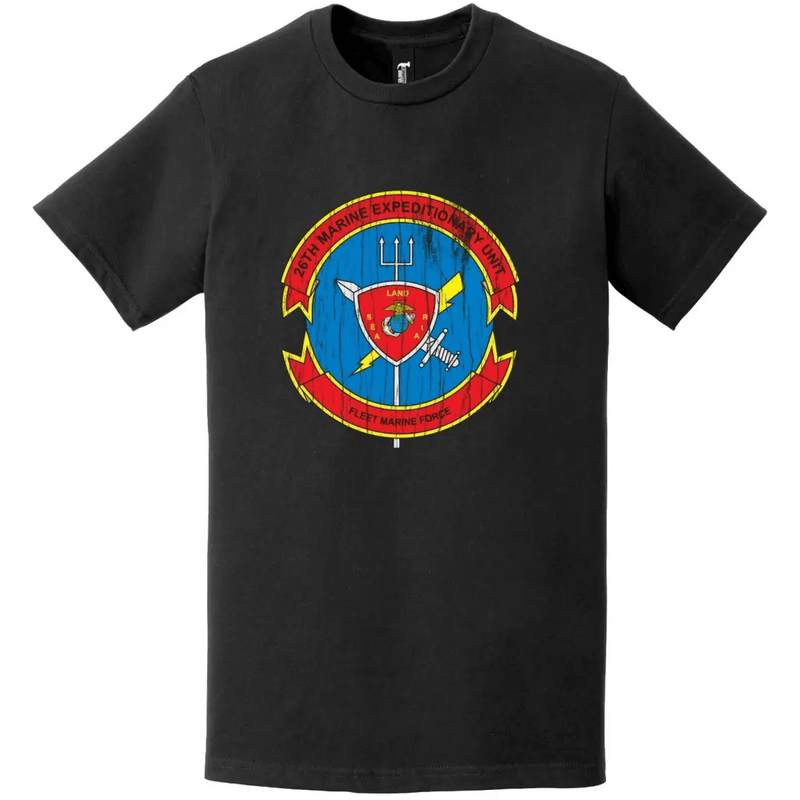 26th Marine Expeditionary Unit (26th MEU) Distressed Logo Emblem T-Shirt