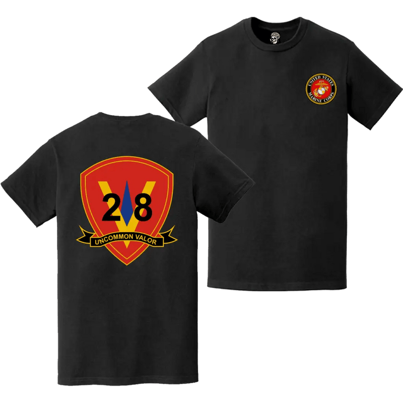 28th Marine Regiment Double-Sided EGA Logo T-Shirt