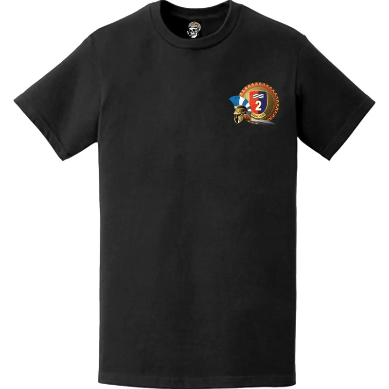 2nd ABCT, 3rd Infantry Division "Spartans" Logo Emblem Left Chest T-Shirt
