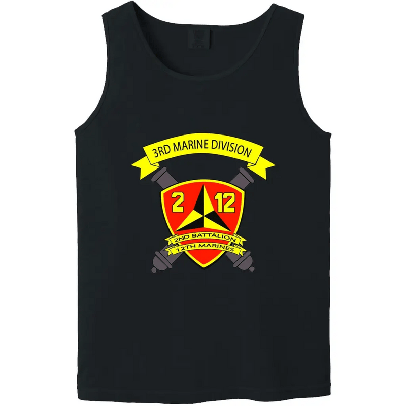 2nd Battalion, 12th Marines (2/12) Unit Logo Emblem Tank Top