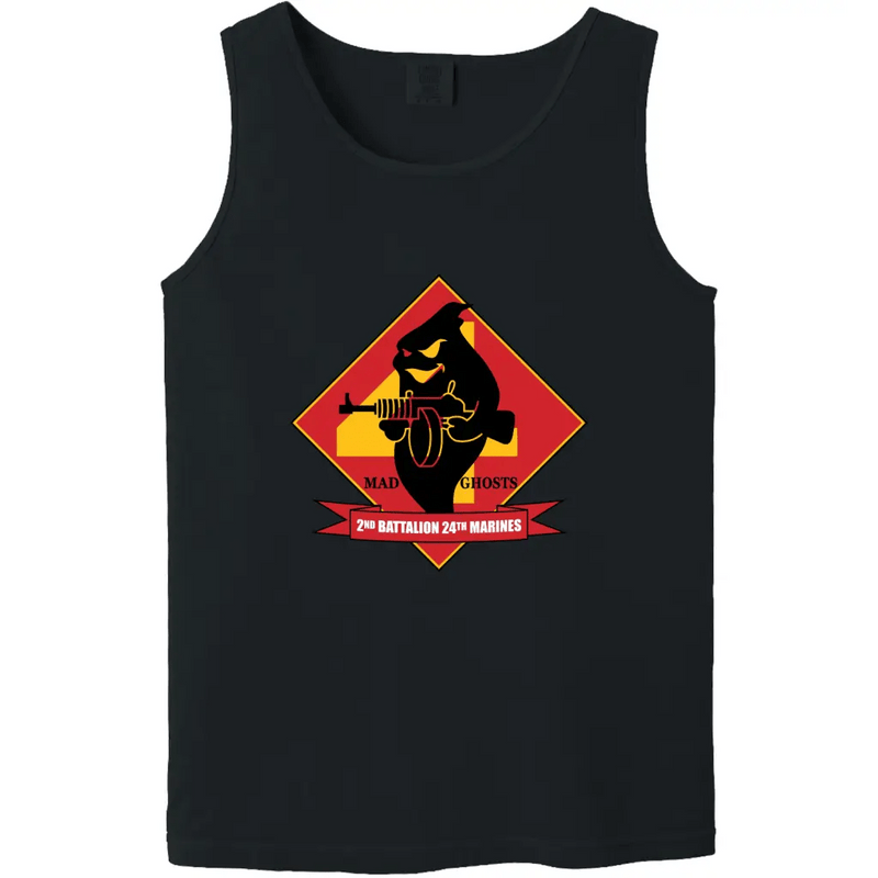 2nd Battalion, 24th Marines (2/24) Unit Logo Emblem Tank Top