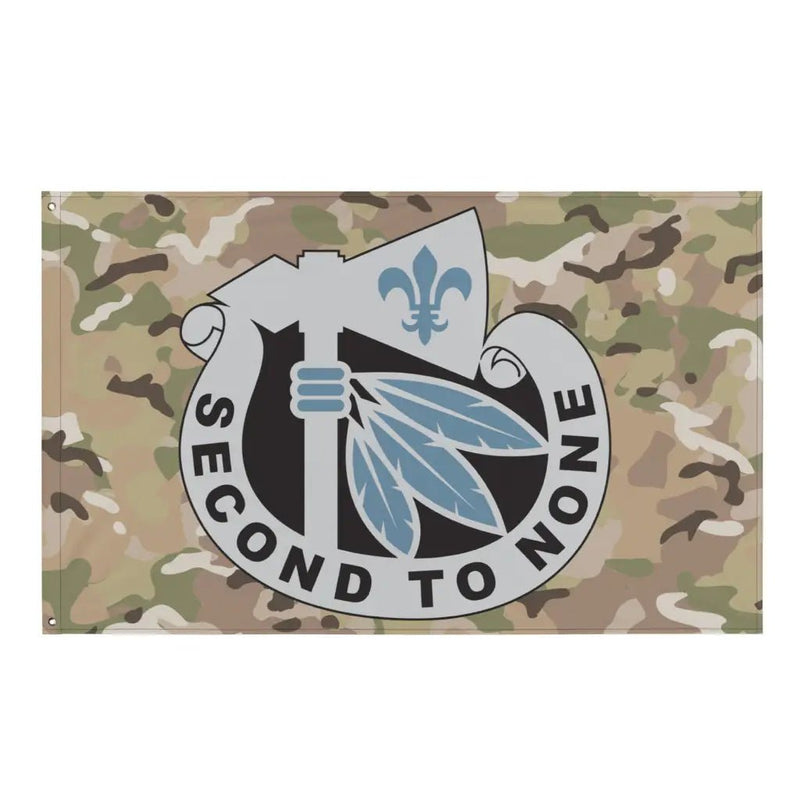 2nd Infantry Division DUI OCP Camo Indoor Wall Flag