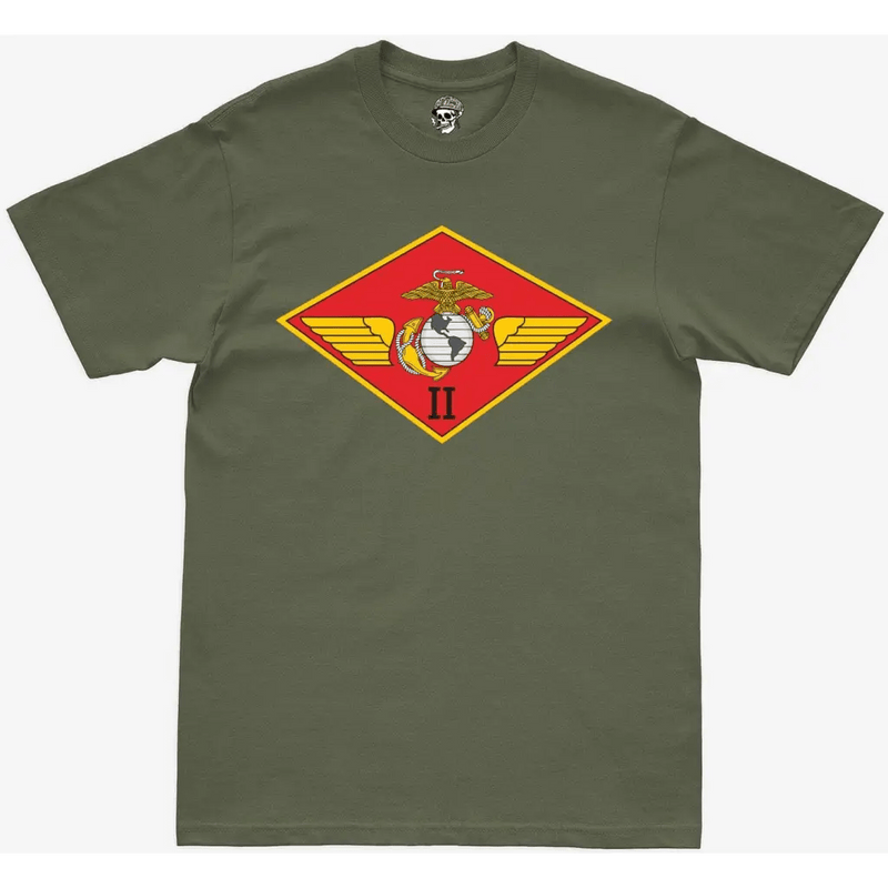 2nd MAW Logo Military Green T-Shirt