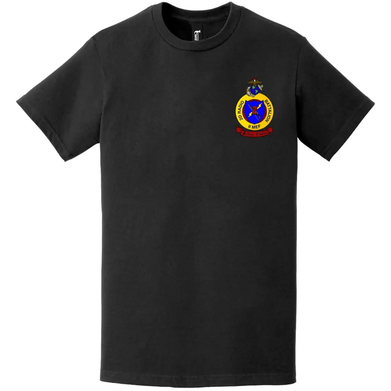 2nd Radio Battalion Left Chest Logo Emblem T-Shirt