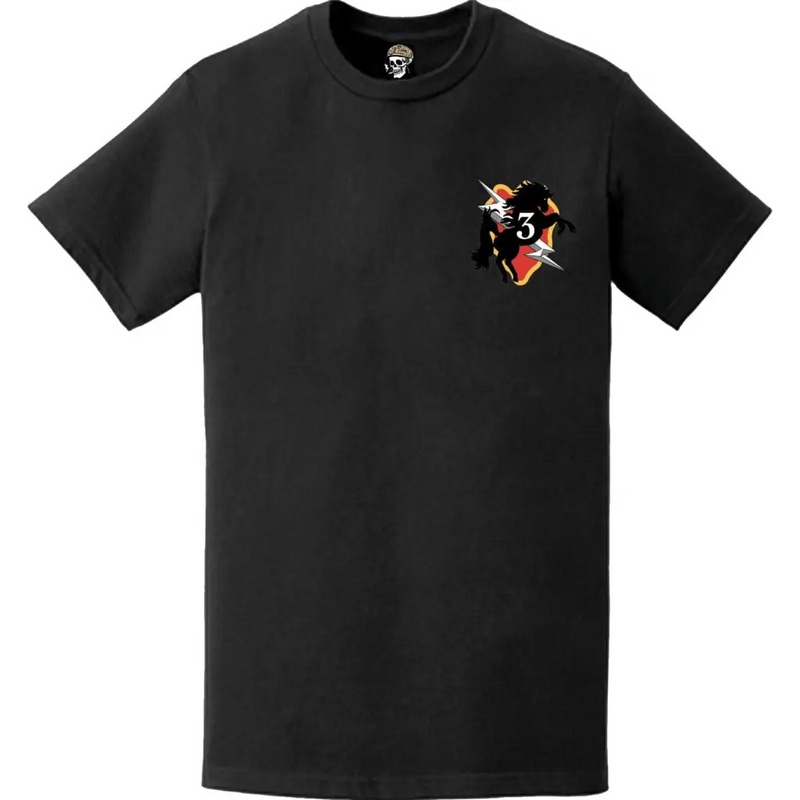 3rd IBCT, 25th ID "Broncos" Logo Emblem Left Chest T-Shirt