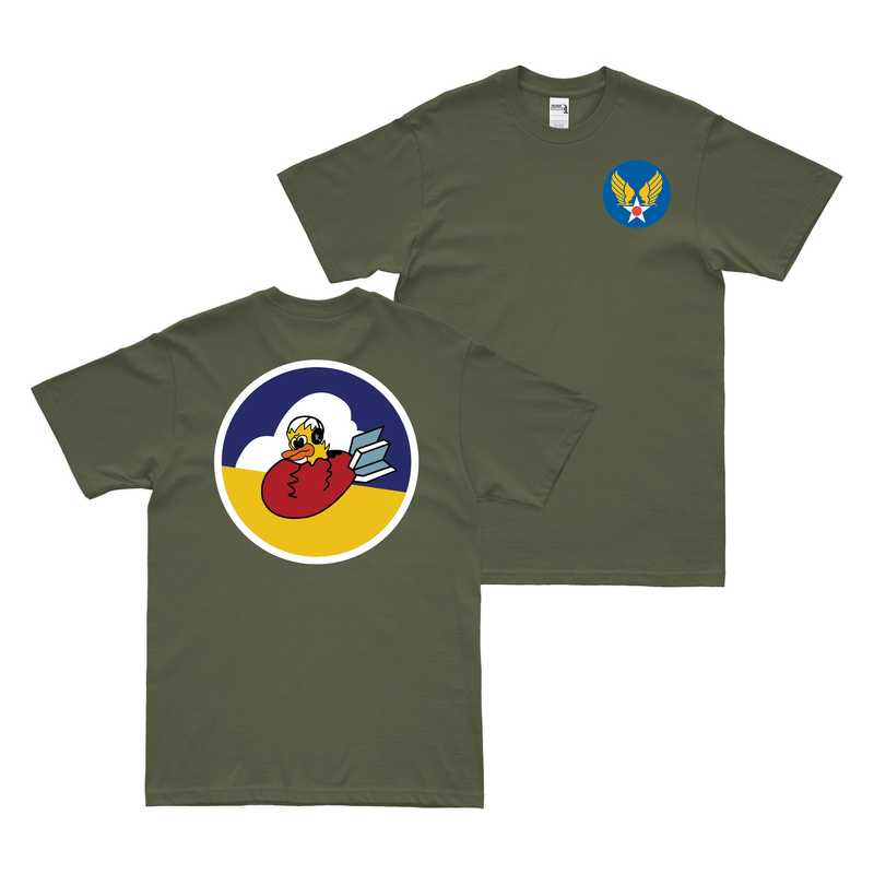 Double-Sided 418th Bomb Squadron WW2 AAF T-Shirt
