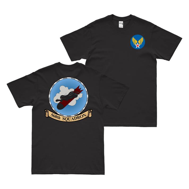 Double-Sided 568th Bomb Squadron WW2 AAF T-Shirt