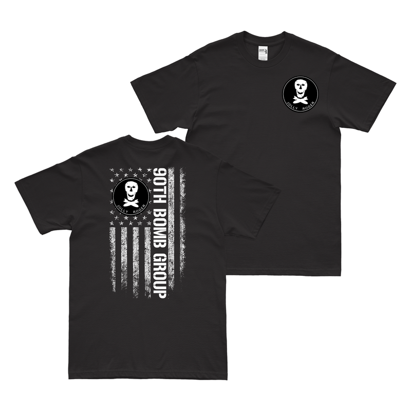 Double-Sided 90th Bomb Group American Flag T-Shirt