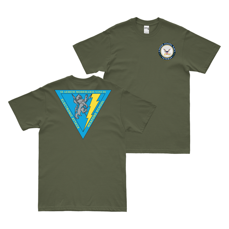 Double-Sided Electronic Attack Weapons School (EAWS) Veteran T-Shirt