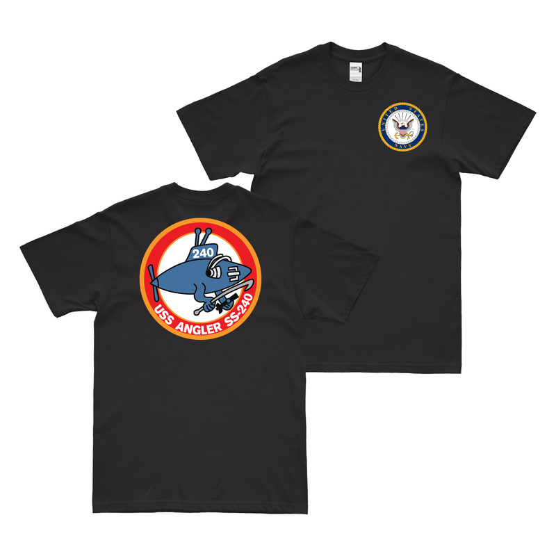Double-Sided USS Angler (SS-240) T-Shirt