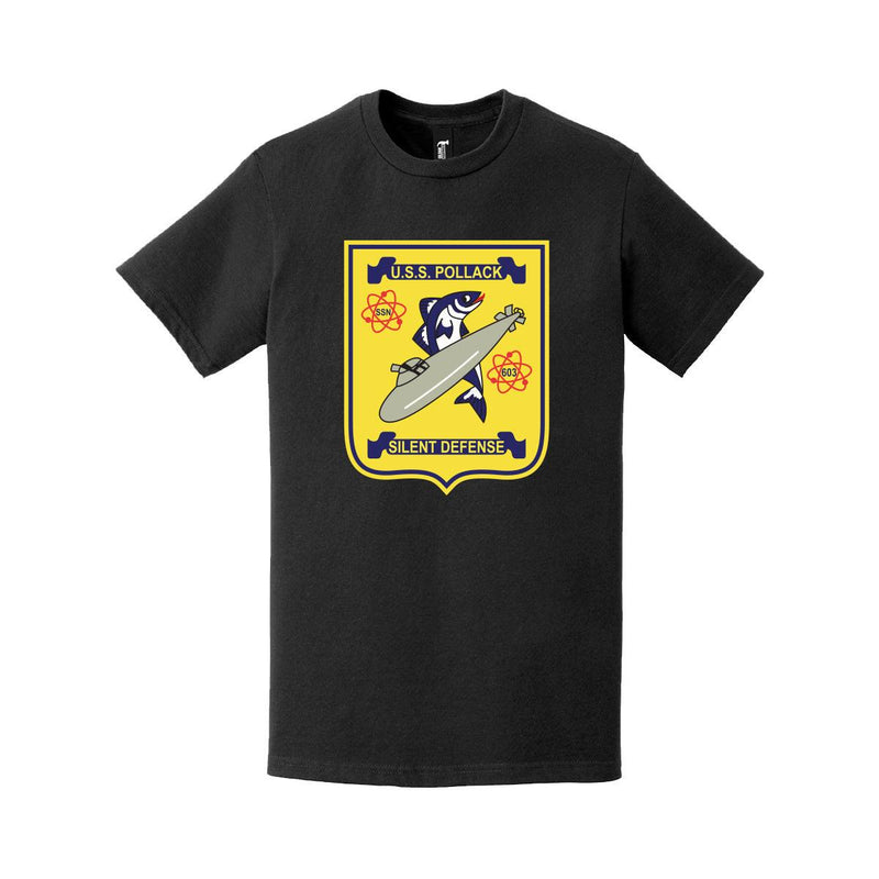 USS Pollack (SSN-603) Logo Emblem Crest T-Shirt