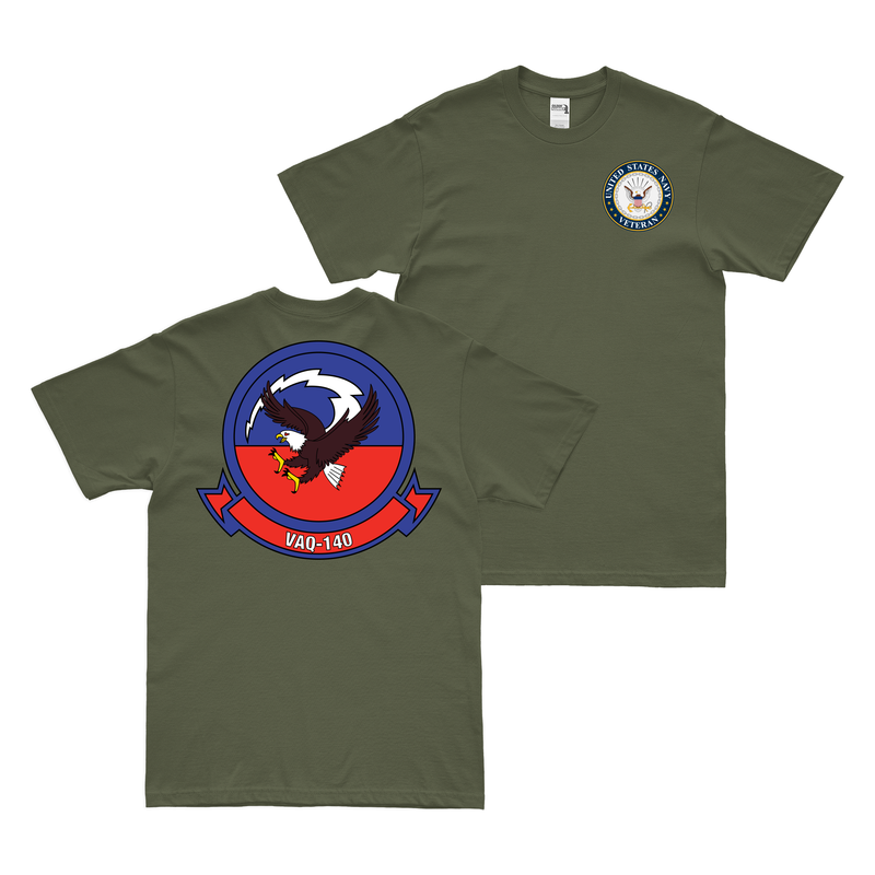 Double-Sided VAQ-140 U.S. Navy Veteran T-Shirt
