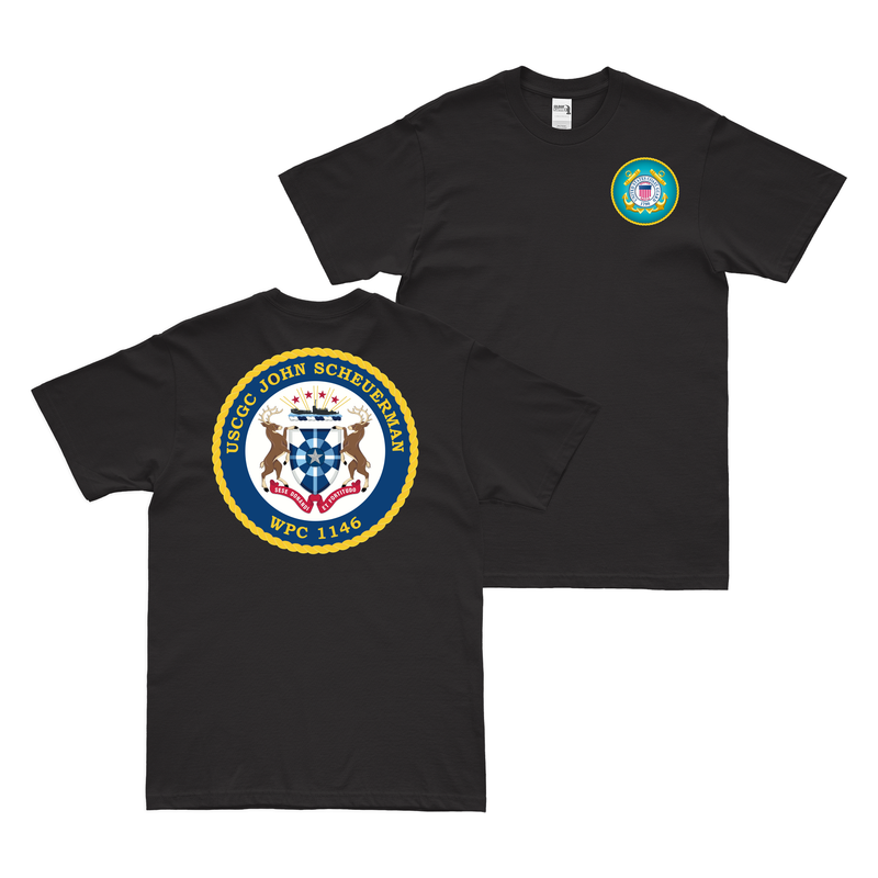 Double-Sided USCGC John Scheuerman (WPC-1146) T-Shirt