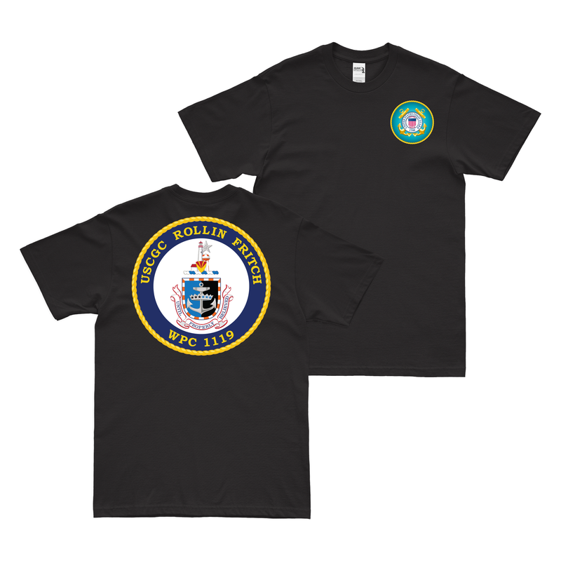 Double-Sided USCGC Rollin Fritch (WPC-1119) T-Shirt