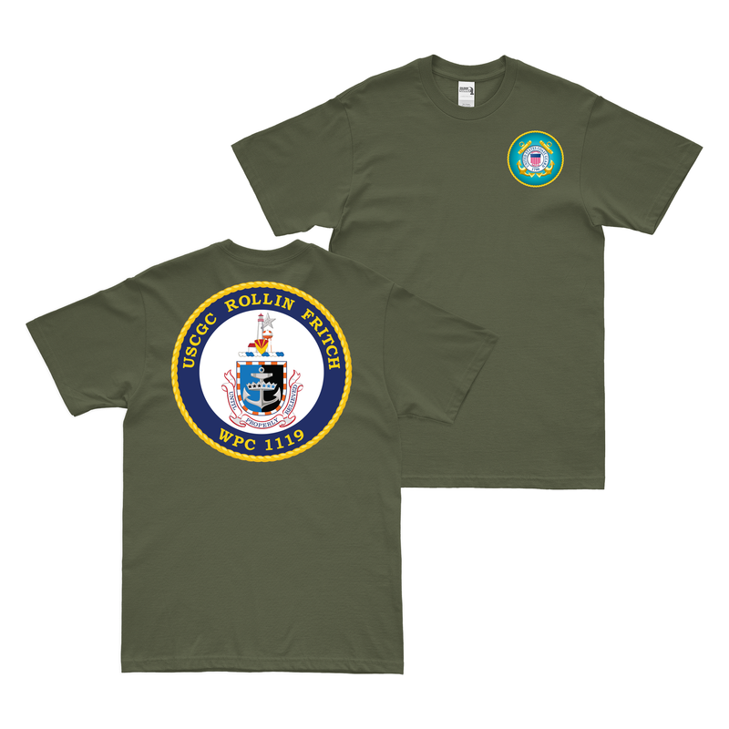 Double-Sided USCGC Rollin Fritch (WPC-1119) T-Shirt