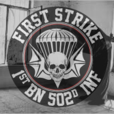 1-502 Infantry Regiment Insignia over image of the crime scene 