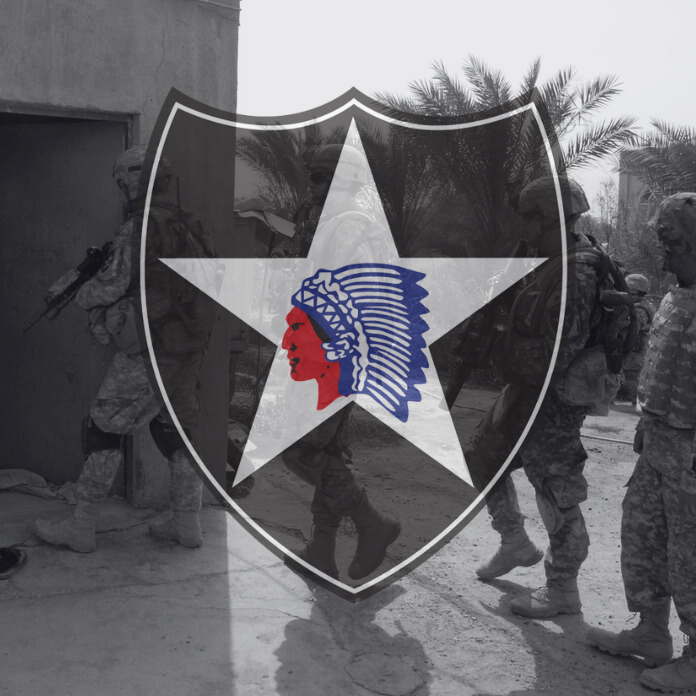 2nd Infantry Division Insignia over image from Operation Head Hunter