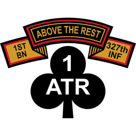 1-327 Infantry Regiment "Above the Rest" Logo Emblem Crest Insignia Tab