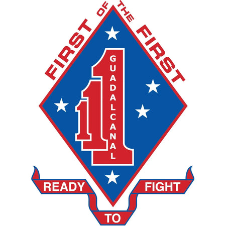 1st Battalion, 1st Marines Logo Emblem Crest Insignia