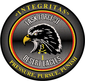 1st Battalion, 3rd Special Forces Group (Airborne) Task Force 31 "Desert Eagles" Logo Emblem Crest