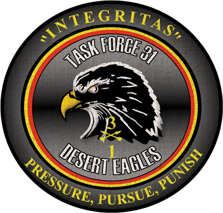 1st Battalion, 3rd Special Forces Group (Airborne) Task Force 31 "Desert Eagles" Logo Emblem Crest