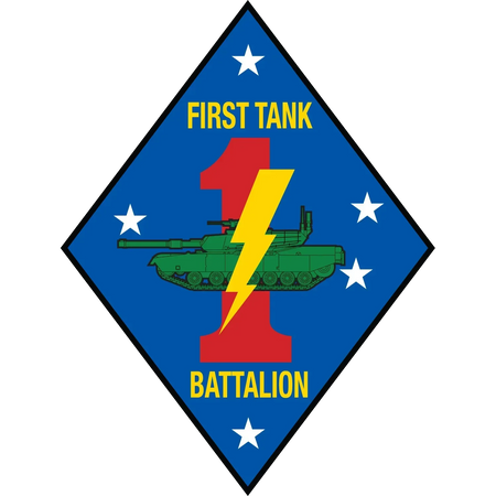 USMC 1st Tank Battalion Logo Emblem Crest Insignia