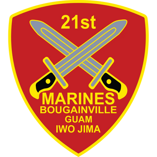 21st Marine Regiment (21st Marines) Logo Emblem Crest Insignia