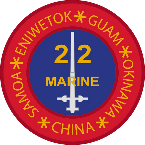 22nd Marine Regiment (22nd Marines) Logo Emblem Crest Insignia