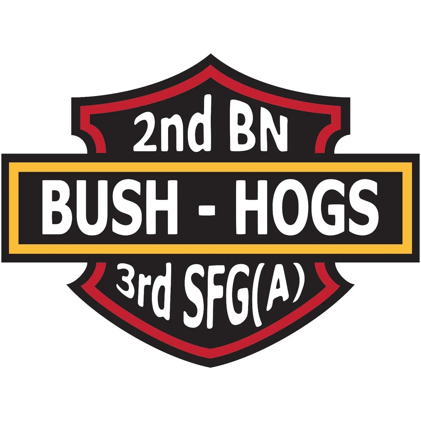 2nd Battalion, 3rd Special Forces Group (Airborne) "Bush Hogs" Logo Emblem