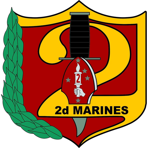 2nd Marine Regiment (2nd Marines) Logo Emblem Crest Insignia