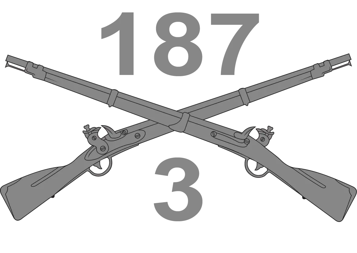 3-187 Infantry Regiment "Iron Rakkasan" Logo Emblem Crest