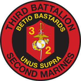 3rd Battalion, 2nd Marines (3/2 Marines) Unit Logo Insignia Emblem