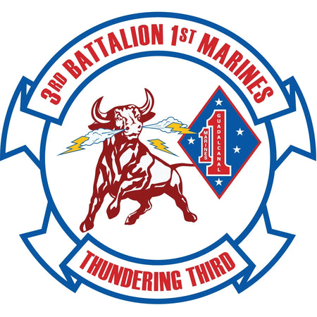 3rd Battalion, 1st Marines (3/1 Marines) Unit Logo Emblem Crest