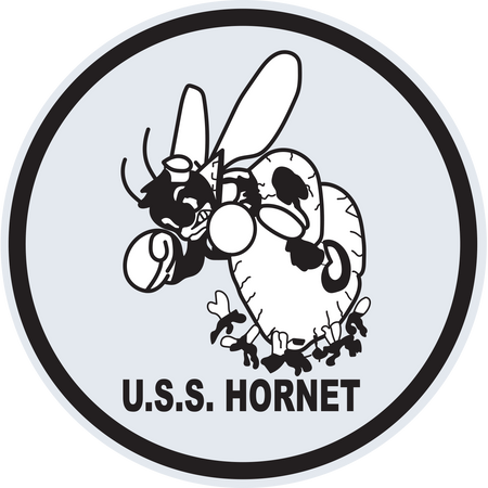 USS Hornet (CV-8) Ships Crest Logo Decal Emblem Insignia Patch
